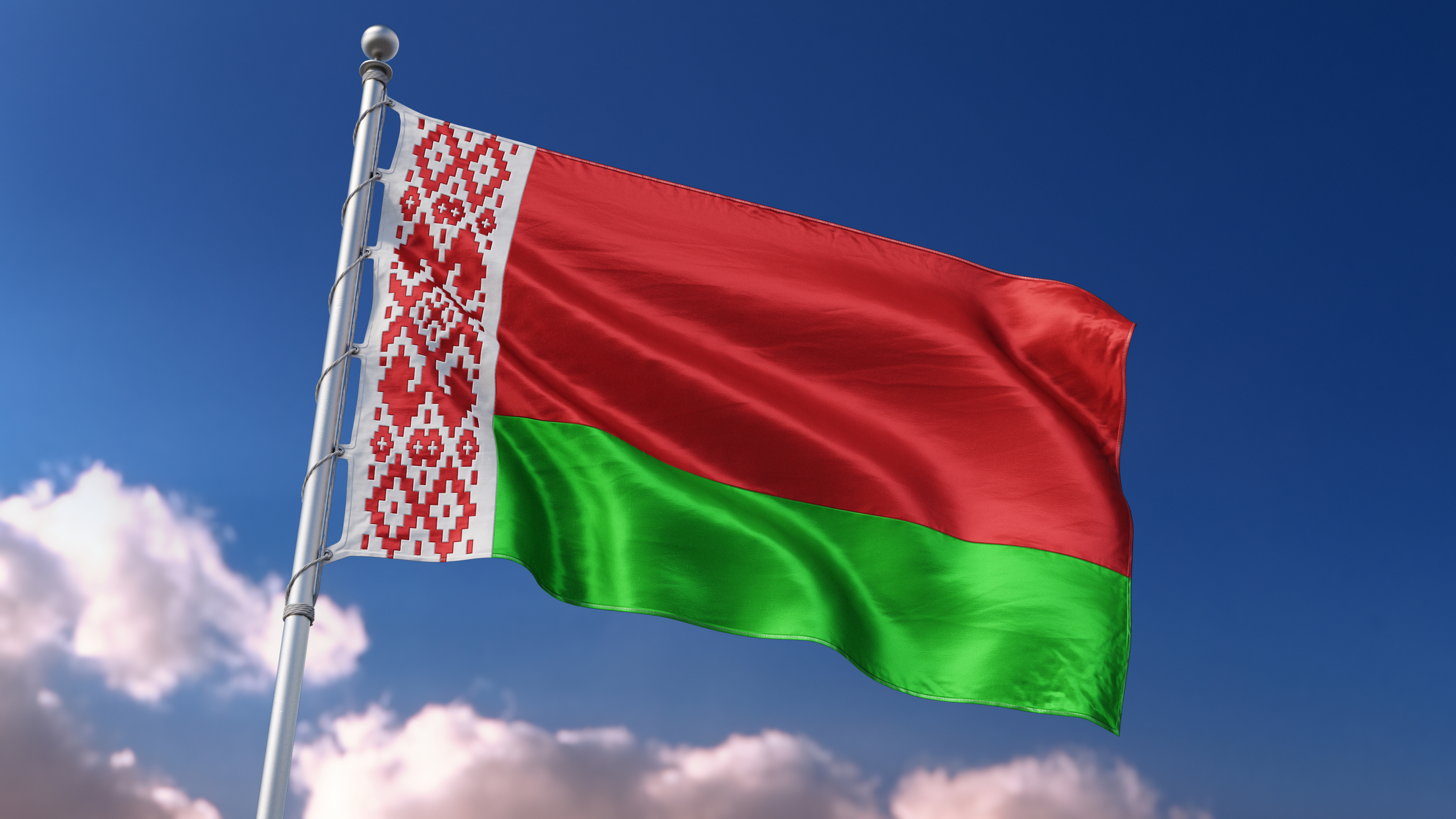 Флаг Беларуси, которая имеет безвиз с некоторыми странами
