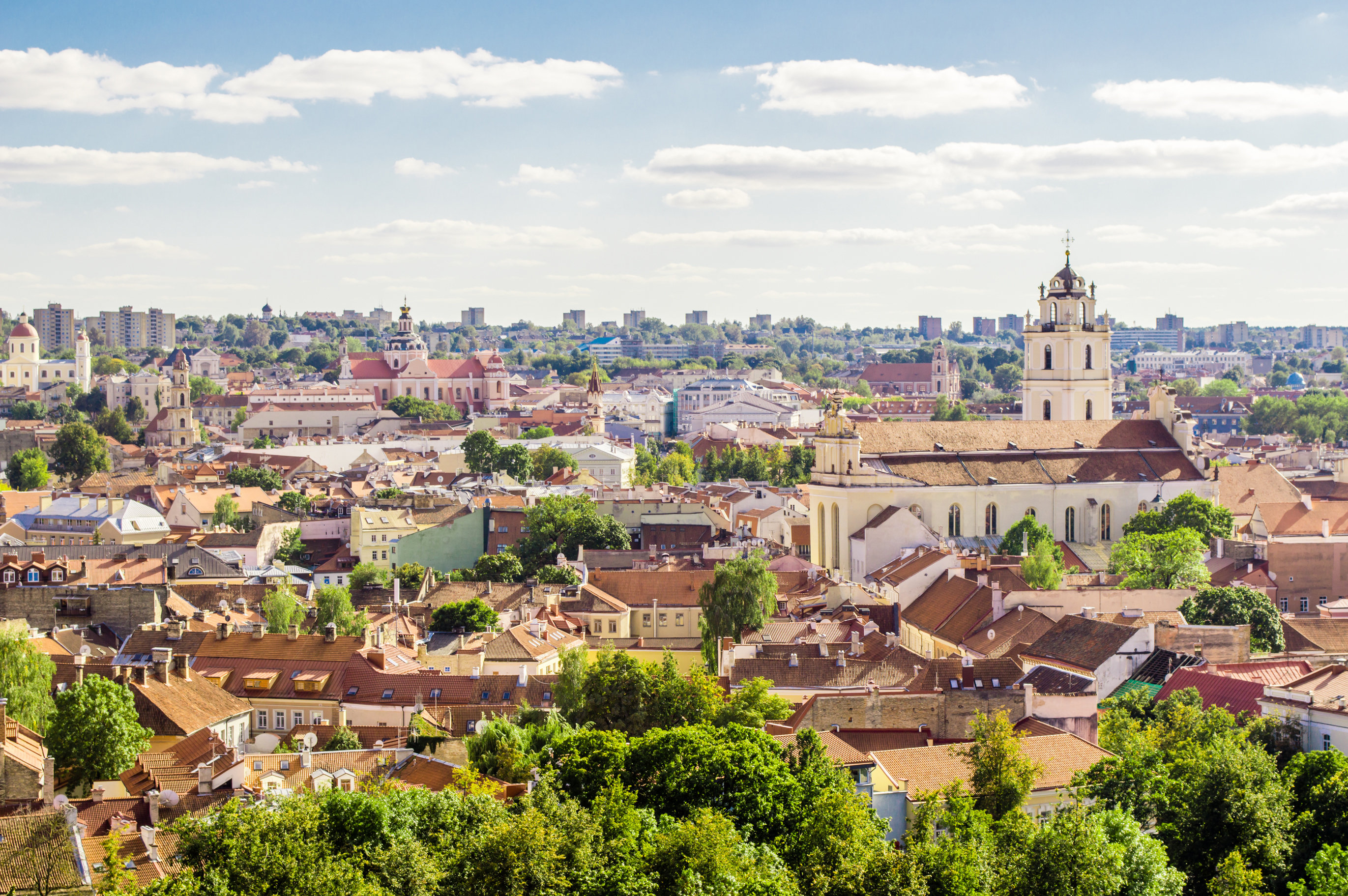 Вильнюс, столица Литвы, ПМЖ которой могут получить иностранцы