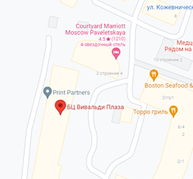  Карта офиса в Москва