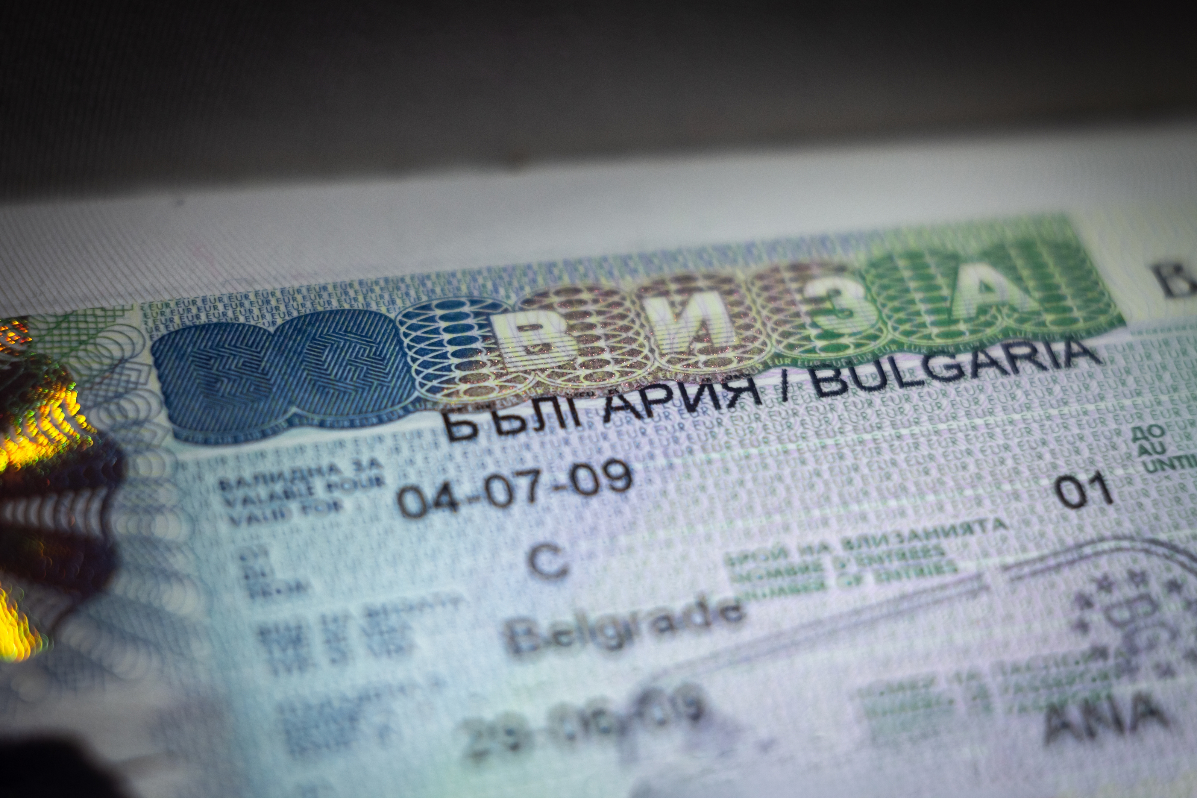 виза типа D в Болгарию