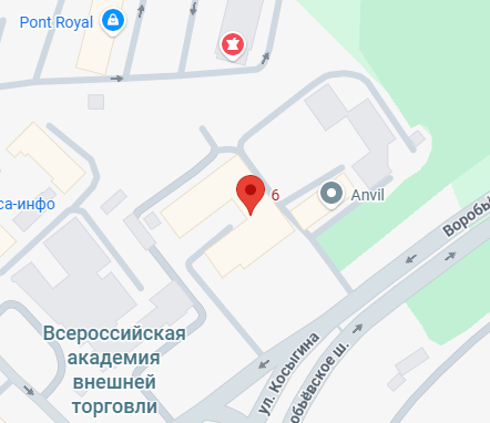 Карта офиса в Москва