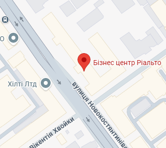 Карта офиса в Киев